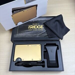 Ridge Wallet Bundle  - 24‎ Karat Gold - NEW!! Cash Strap & Money Clip